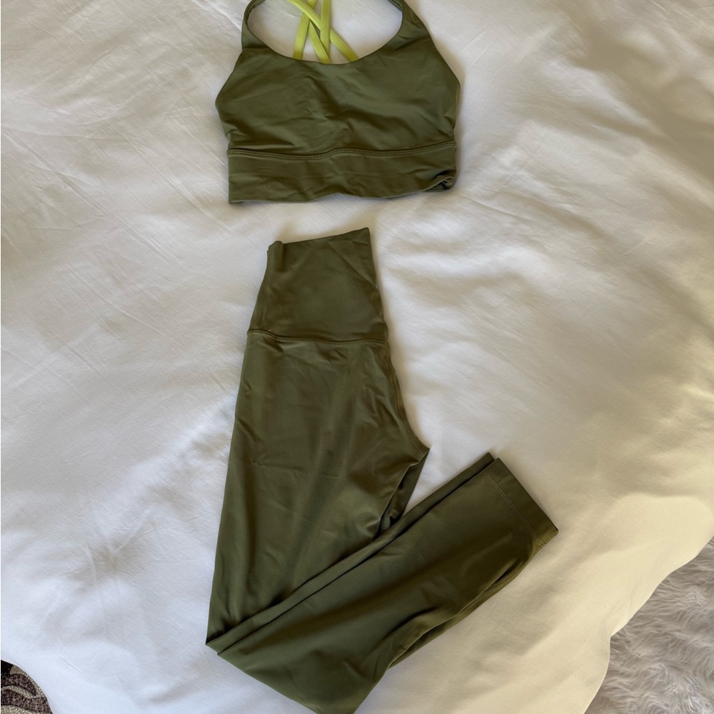 Olive Green Activewear Set
